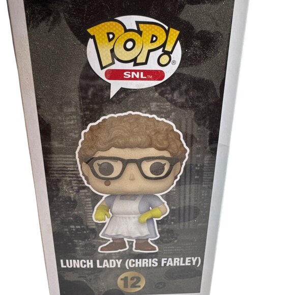 Funko Pop SNL Lunch Lady Chris Farley Figure Target Exclusive Collectible #12 - Picture 5 of 7